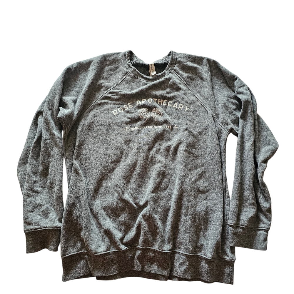 Bella + Canvas Rose Apothecary Sweatshirt Gray Crewneck Size XL